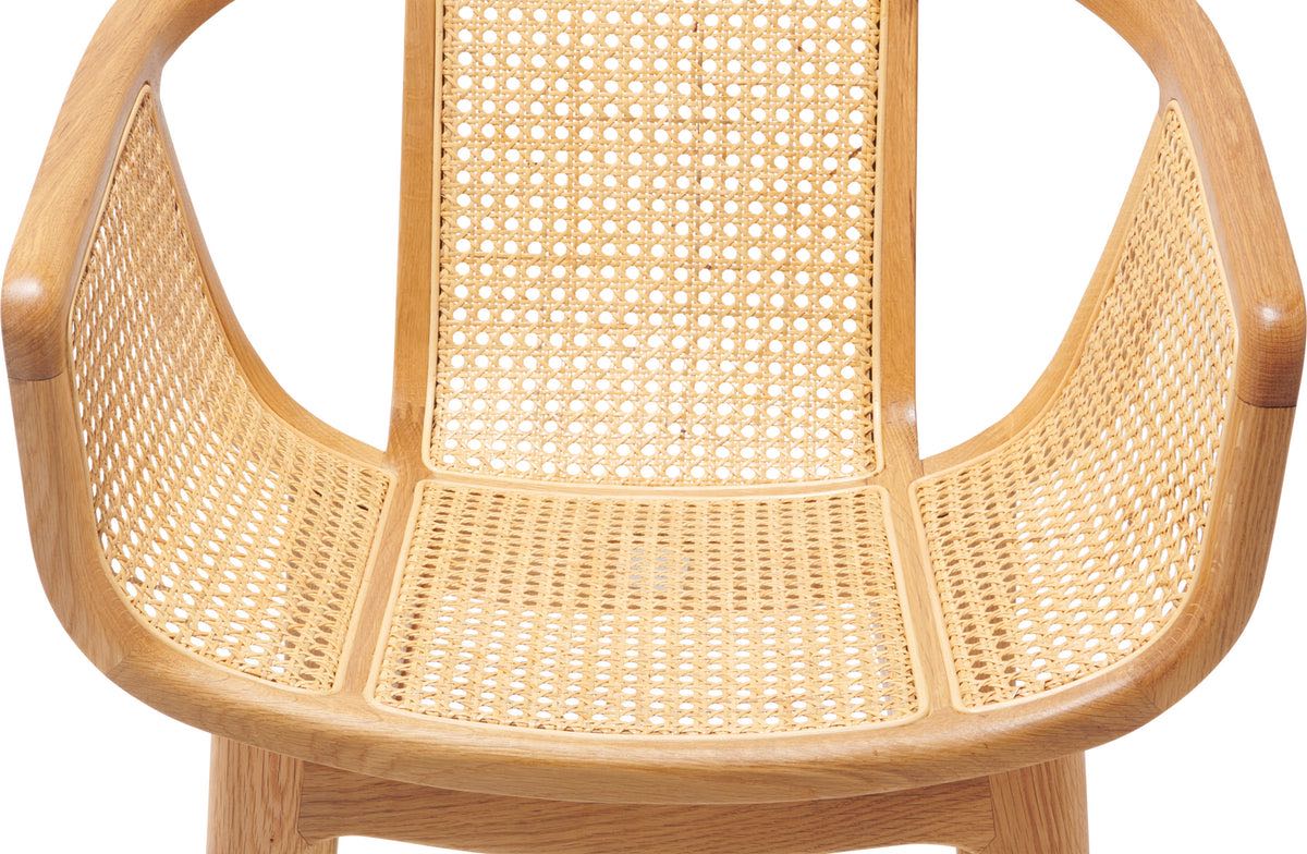 Slope Cane Dining Chair